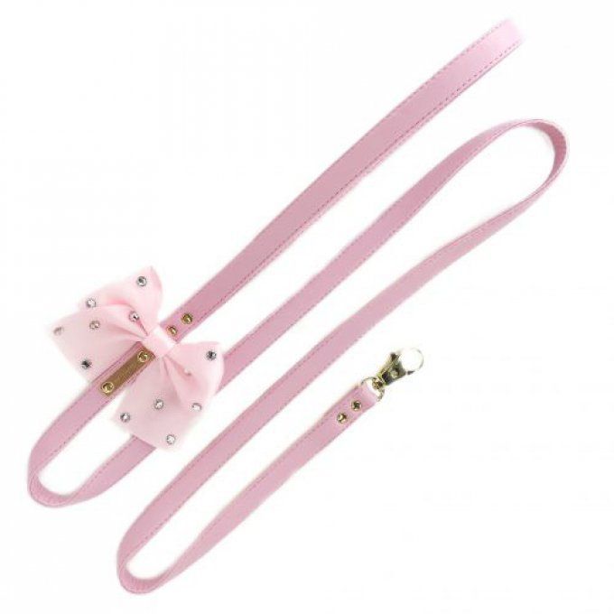 Harnais Funkylicious Swarovski Rose avec laisse